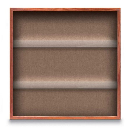 United Visual Products Outdoor Enclosed Combo Board, 48"x36", White Frame/Blue & Black UVCB4836ODW-BLUE-BLACK